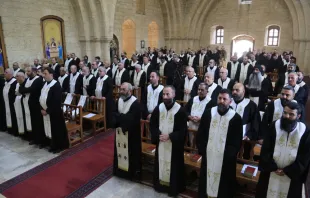 من القدّاس الإلهي واللقاء الرهبانيّ احتفالًا بعيد تأسيس الرهبانيّة اللبنانيّة المارونيّة في دير مار أنطونيوس-غزير، لبنان مصدر الصورة: الرهبانيّة اللبنانيّة المارونيّة