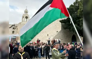 من احتفالات عيد الميلاد عام 2022 في ساحة كنيسة المهد، الأراضي المقدّسة مصدر الصورة: رافي غطاس