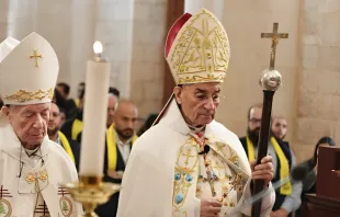 الراعي مترئّسًا الذبيحة الإلهيّة صباح اليوم في بكركي-لبنان مصدر الصورة: البطريركيّة المارونيّة-بكركي