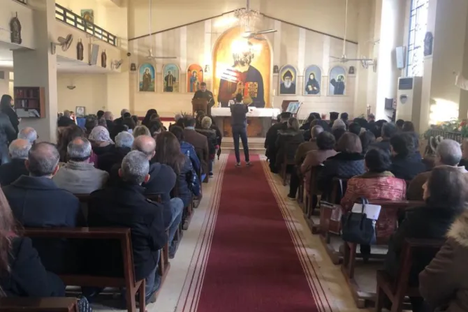 من أسبوع الصلاة من أجل وحدة المسيحيّين في كنيسة مار شربل المارونيّة-حمص، سوريا