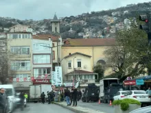 انتشار أمنيّ أمام الكنيسة المستهدَفة في إسطنبول، تركيا