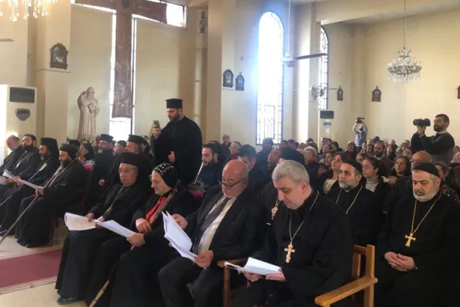 من أسبوع الصلاة من أجل وحدة المسيحيّين في كنيسة مار شربل المارونيّة-حمص، سوريا