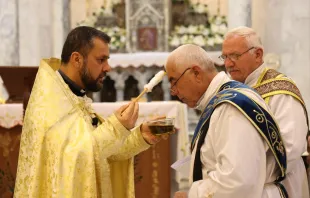 الاحتفال برتبة الشبقونو في كنيسة الطاهرة الكبرى في قرقوش، العراق Provided by: Ragheed Nenwaya