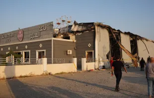 لقطةٌ تظهر حجم الكارثة الإنسانيّة التي خلّفها الحريق في بغديدا، العراق مصدر الصورة: زيد العبيدي