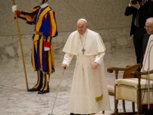 البابا فرنسيس في خلال المقابلة العامّة الأسبوعيّة التي احتضنتها قاعة بولس السادس-الفاتيكان