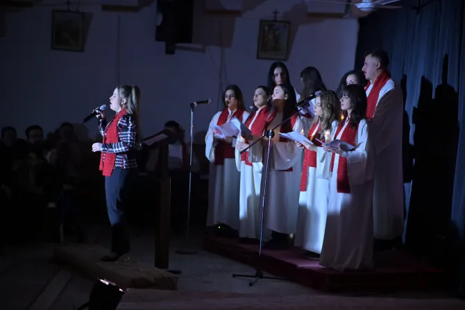 من الأمسية الميلاديّة في كاتدرائيّة سيّدة الانتقال في الحسكة - سوريا