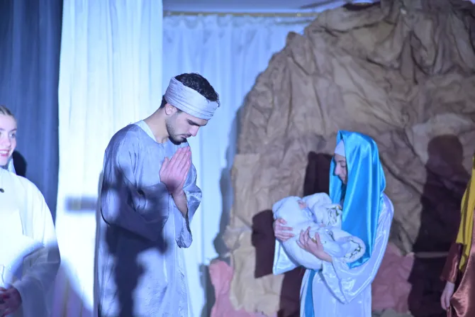 من الأمسية الميلاديّة في كاتدرائيّة سيّدة الانتقال في الحسكة - سوريا